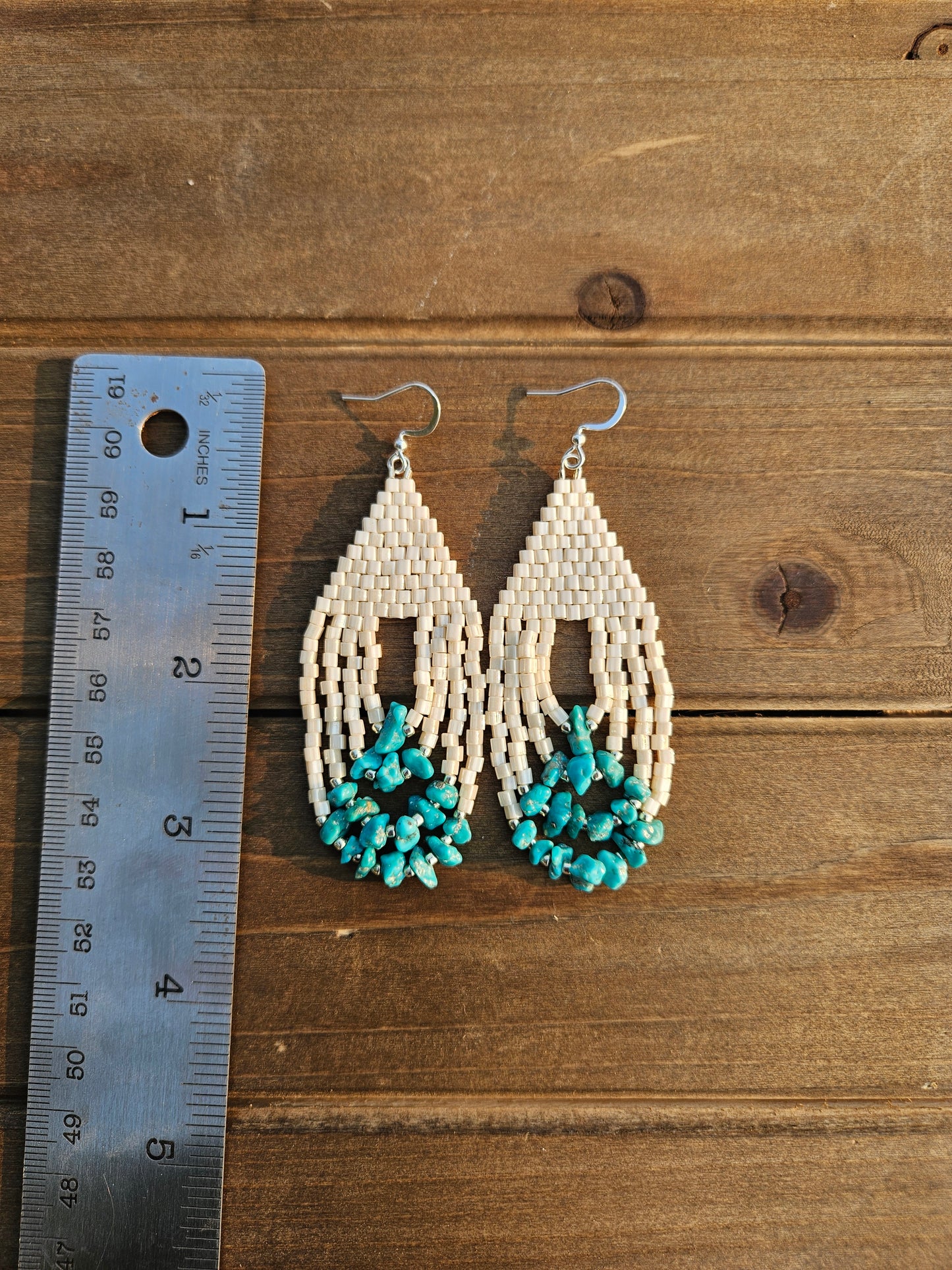 Cream w/Turquoise