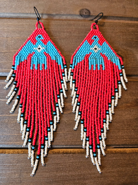 Red Thunderbird Earrings