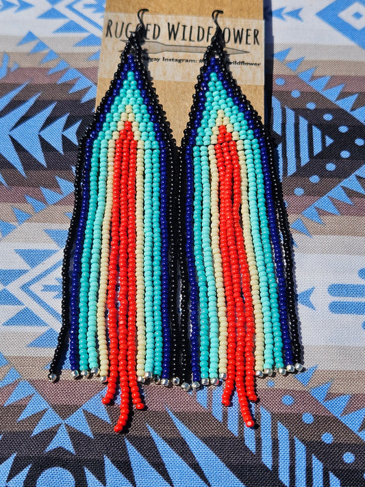 Blue red triangle
