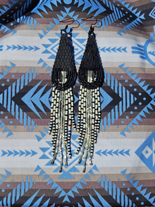 Silver lining earrings