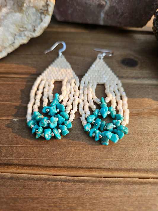Cream w/Turquoise